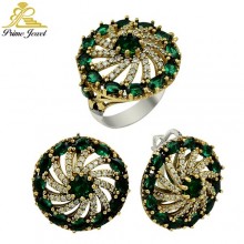 Gümüş Otantik Taşlı Set